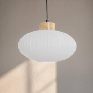 Lampada a sospensione in vetro Harmony Lamkur, dimmerabile, Bianco / Opale, Soggiorno / Sala da pranzo, Vetro, Scandinavo, Lampada a sospensione