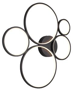 Lampada da soffitto moderna a LED incorporata RONDO nero Trio 622610532