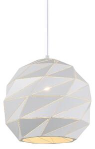 Italux Palermo, lampada a sospensione moderna bianca PND-2424-1L-WH