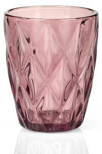 Bicchieri Acqua Tumbler Drink 6 pezzi diametro 8xh10 cm - 250 Ml in vetro pressato adatto alla lavastoviglie colore Erika