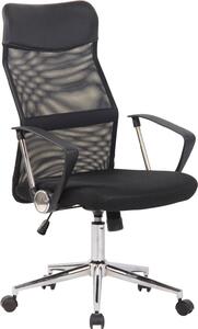Sedia girevole per ufficio - Sedia ergonomica - Polvere in rete traspirante, massimo comfort | Colore: Nero