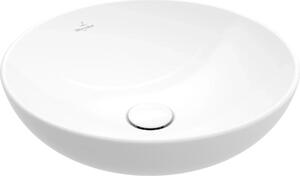 Villeroy & Boch Lavabo da appoggio Loop & Friends, 4A4501, 380 x 380 mm, rotondo, senza troppopieno, bianco alpino, 1 pz