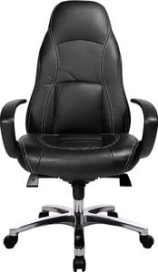 Topstar sedia direzionale OFFICE RS1 Sedia da ufficio ergonomica con braccioli Sedia girevole in pelle per ufficio, casa