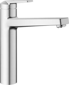 KWC Domo E1, miscelatore per lavabo, acciaio inox