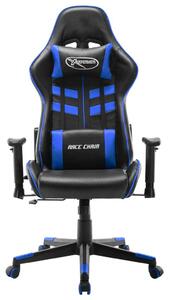 VidaXL Sedia da gioco in ecopelle nera e blu