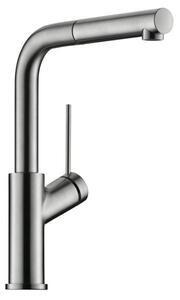 Miscelatore da cucina Naber LINEA Mio 4 con bocca estraibile finitura acciaio inox alta pressione