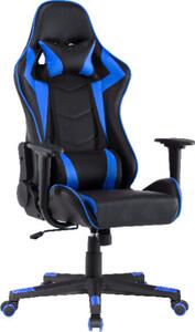 Sedia da gioco Casa Dolce AGNES, 70x70x125-135 cm, Pelle finta, regolabile in altezza, nero e blu