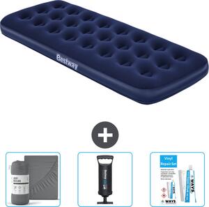 Materasso gonfiabile Bestway - 1 persona - 76 x 185 x 22 cm - Blu - Accessori inclusi