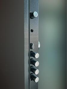 Porta blindata MASTER Hi-Secur grigio chiaro L 80 x H 210 cm destra