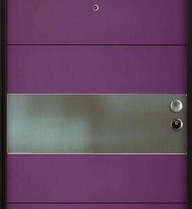 Porta blindata MASTER Violet viola L 80 x H 210 cm sinistra