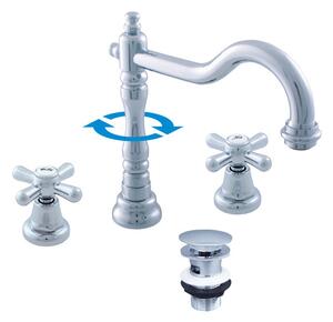 Slezák-RAV Miscelatore per lavabo Slezák RAV Morava Retro MK132 Colore: cromo, Dimensione: 1/2''