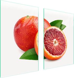 Piatto Di Protezione In Vetro Per Cucina 65X52 Grapefruit