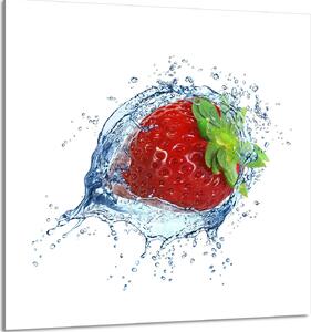 PIATTO IN VETRO PER CUCINA 60x65 Fragola