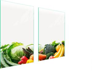 Piatto Di Protezione In Vetro Per Cucina 65X52 Ortaggi
