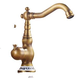 Rubinetto da cucina, finitura bronzo nero, miscelatore acqua calda e fredda, Antique A Short