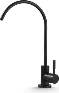 Rubinetto da cucina Ari con valvola in Vetroceramica, orientabile a 360 gradi, nero, acciaio inossidabile SUS304