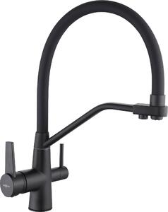Mexen Duo rubinetto da cucina, nero - 671701-70