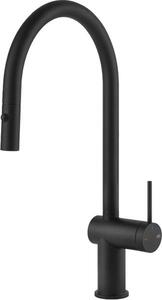 Miscelatore monocomando Gessi Inedito 60413 299 22,8 cm Nero opaco