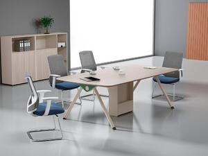 Suite studio beige Tavolo da conferenza di design Armadi in legno pregiato