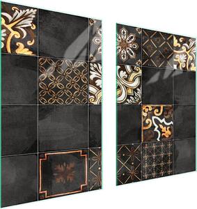 Piatto Di Protezione In Vetro Per Cucina 65X52 Mosaico