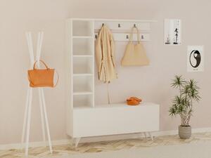 Skye Decor, Bahar, armadi, mobile da ingresso, bianco, 120 x 161,8 x 32 cm