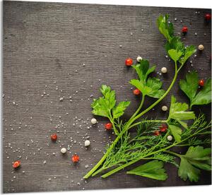 PIATTO IN VETRO PER CUCINA 65x60 Pepe
