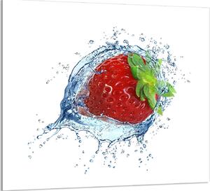 PIATTO IN VETRO PER CUCINA 65x60 Fragola