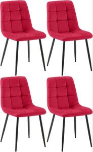 Set di quattro sedie da pranzo - sedie da cucina - comfort di seduta di lunga durata