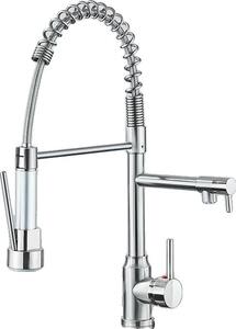 Rubinetto da cucina, bocca estraibile, design monocomando, nichel spazzolato