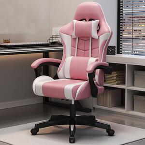 Sedia da gioco Sedia da computer Sedia girevole Esport Sedia da scrivania Sedia ergonomica regolabile in altezza Sedia da ufficio Rosa YXY7008-FEN