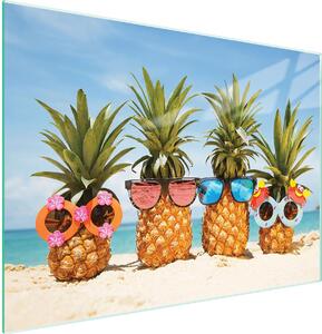 Tagliere in vetro 40x30 ananas