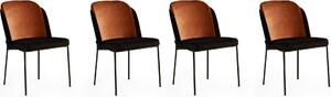 Skye Decor, DR - 147 V4, set di sedie (4 pezzi), bronzo, 100% METALLO, 54 x 55 x 86 cm