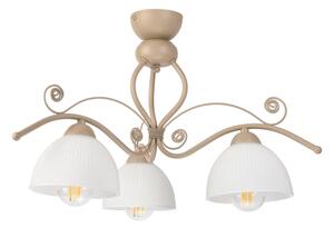 Brilagi - Lampadario a plafone ANTICO MODERN 3xE27/60W/230V beige