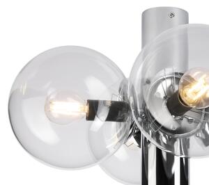 Plafoniera SFERIO 4xE14/5W/230V cromo lucido/trasparente