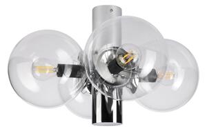 Plafoniera SFERIO 4xE14/5W/230V cromo lucido/trasparente