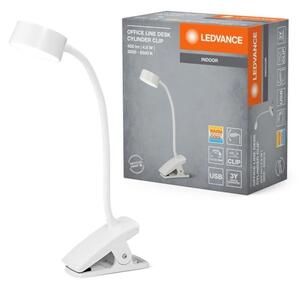 Ledvance - Lampada da tavolo LED dimmerabile a sfioramento con clip CYLINDER LED/4,8W/5V 3000-6500K bianca