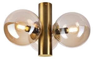 Plafoniera SFERIO 3xE14/5W/230V ottone/beige fumé