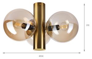 Plafoniera SFERIO 3xE14/5W/230V ottone/beige fumé