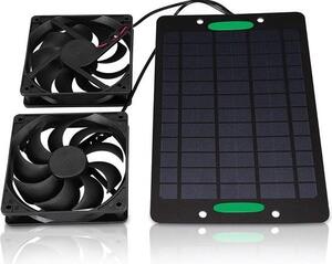 Ventilatore impermeabile ad energia solare - ventilatore da esterno per serre - 10 W, 800 mA