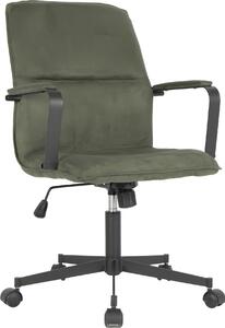Sedia da ufficio Casa Dolce JAZON, verde, 57,5x61x91/100,5 cm, girevole a 360°, regolabile in altezza, meccanismo a farfalla, peso massimo 120 kg