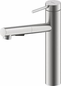Miscelatore NABER NAMOR 2 in ACCIAIO INOX spazzolato con bocca doccia orientabile / Miscelatore da cucina / Miscelatore monocomando