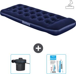 Materasso gonfiabile Bestway - 1 persona - 76 x 185 x 28 cm - Blu - Accessori inclusi