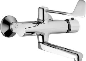HANSA HANSATEMPRA Mitigeur de lavabo, montage mural, saillie 245 mm, levier de commande long, chromé, 08382202, 08382202