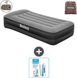 Materasso gonfiabile Bestway - 1 persona - 97 x 191 x 46 cm - Grigio - Accessori inclusi