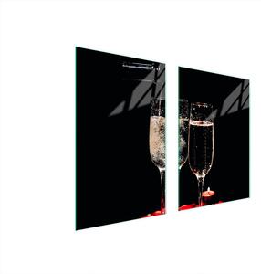 Piatto Di Protezione In Vetro Per Cucina 65X52 Vino