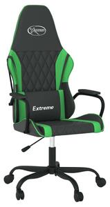 Sedia da gioco vidaXL con funzione massaggiante in Pelle finta nera e verde
