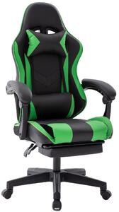 Sedia da gaming da ufficio Delman poltrona ergonomica per gamer con poggiapiedi e poggiatesta 0060GN