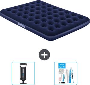 Materasso gonfiabile Bestway - 2 persone - 152 x 203 x 22 cm - Blu - Accessori inclusi