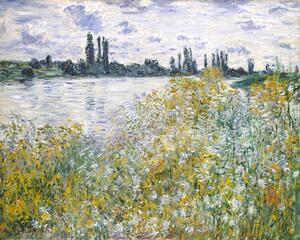 Riproduzione le aux Fleurs near V theuil 1880, Claude Monet