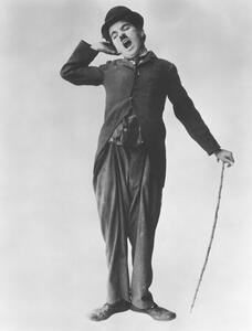 Fotografia British actor and director Charlie Chaplin in The Tramp, Hulton Archive